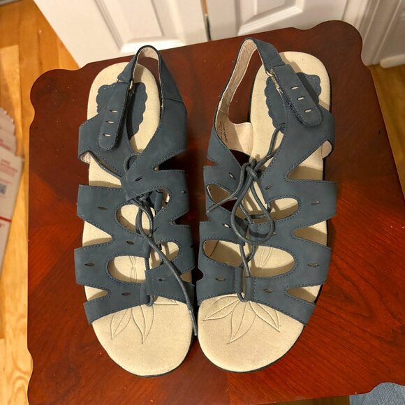 New Propet Navy  Lace up Sandal - Picture 1 of 5